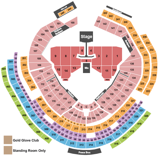 Nationals Park Jonas Brothers Seating Chart